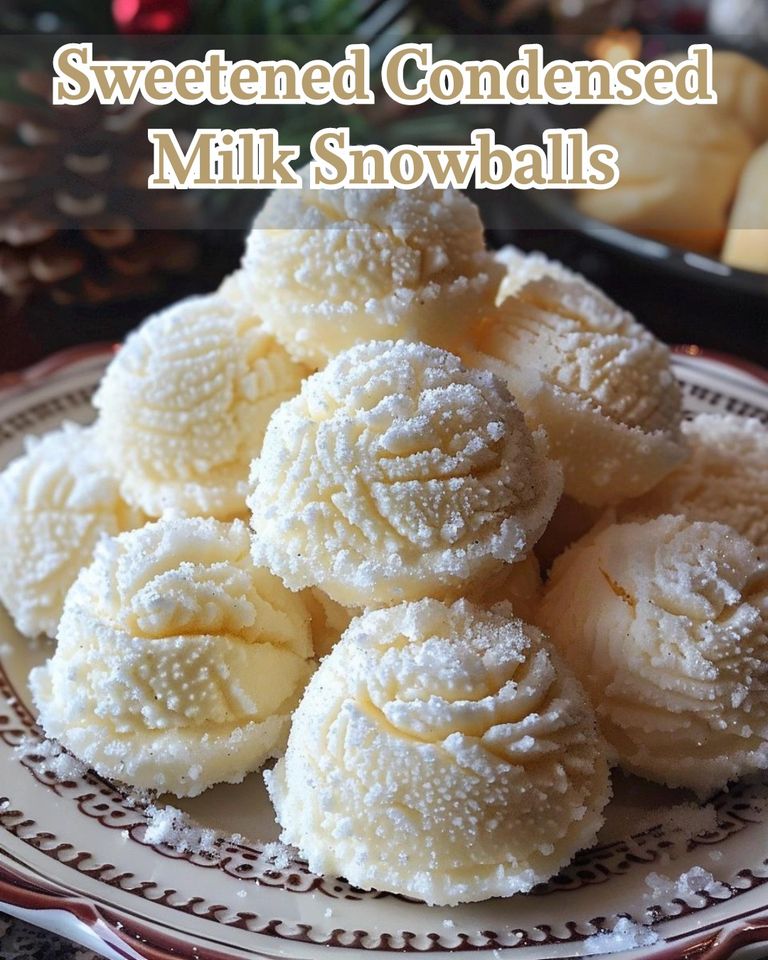 Sweetened Condensed Milk Snowball Cookies