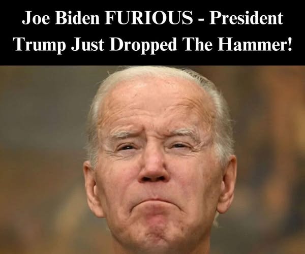 Joe Biden FURIOUS – President Trump Just Dropped The Hammer!